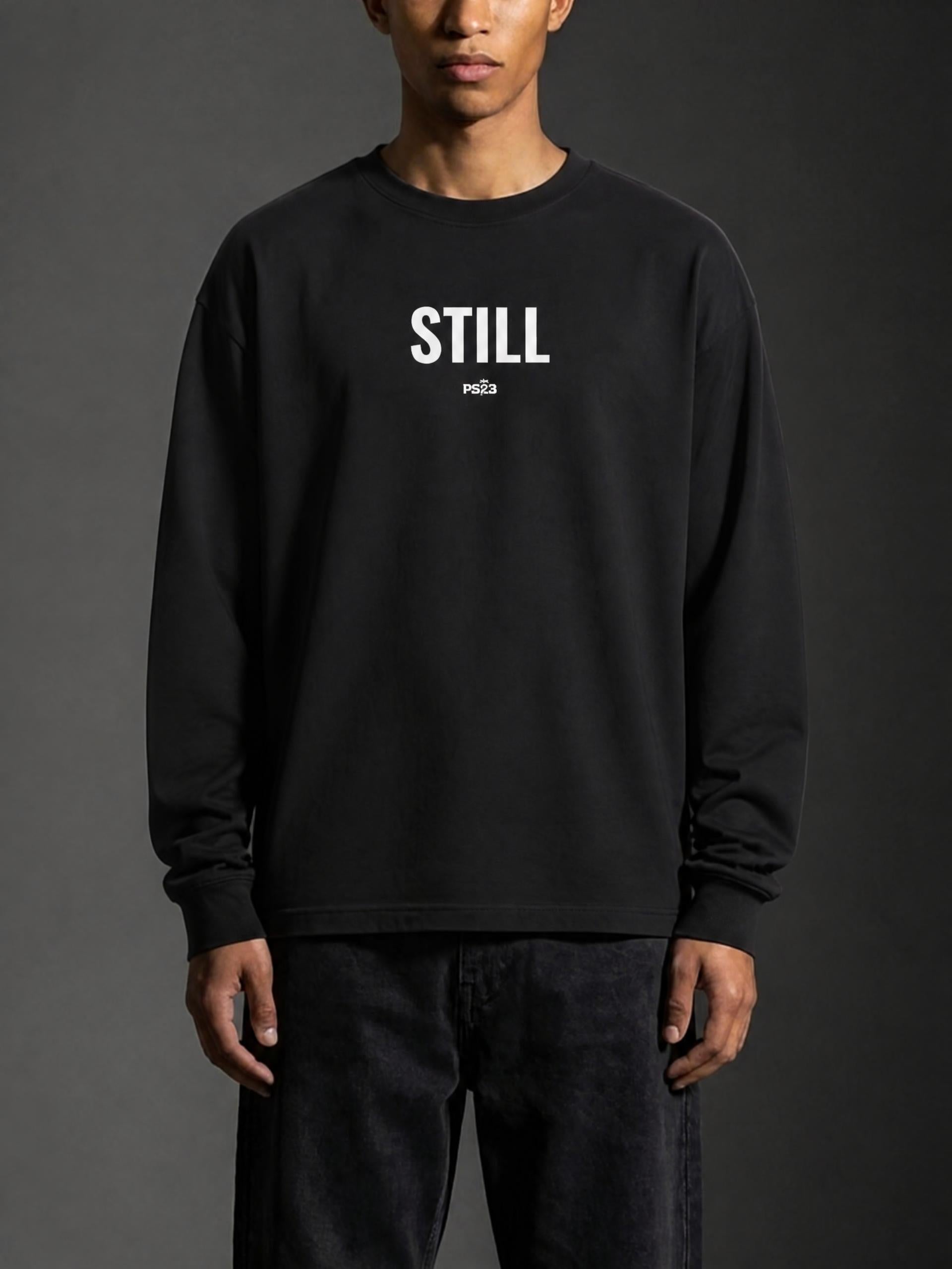 PS23 STILL Essential Crewneck Long-Sleeve T-Shirt