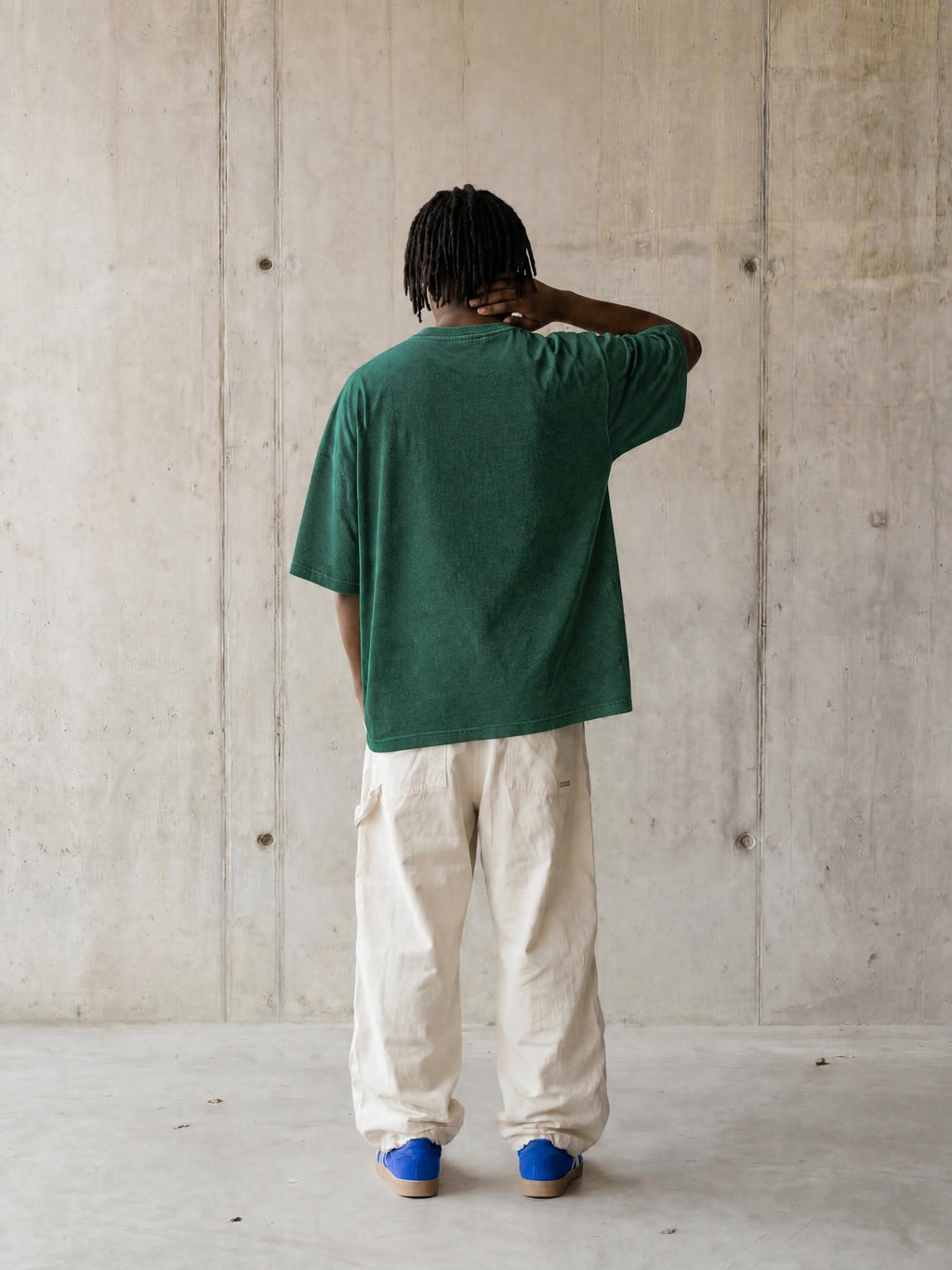 PS23 Brokenstored Mineral Wash Waffle Knit T-Shirt
