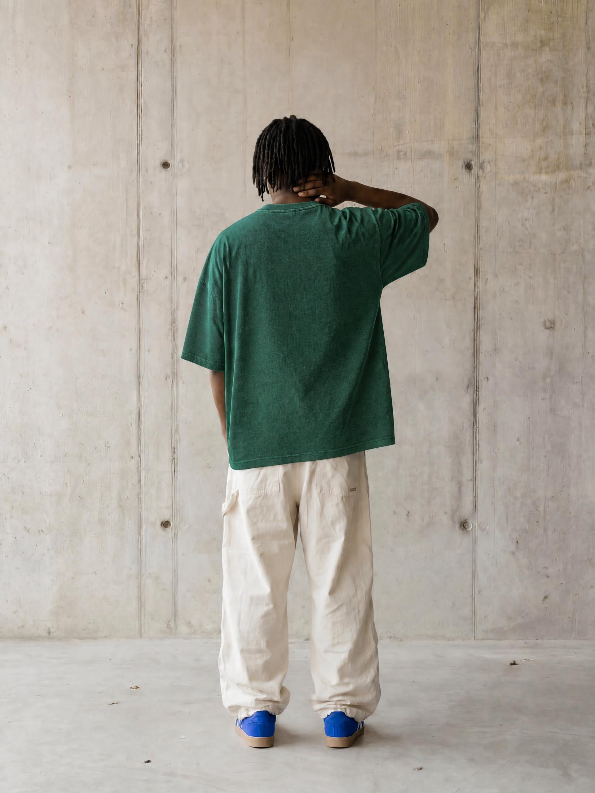 PS23 Brokenstored Mineral Wash Waffle Knit T-Shirt