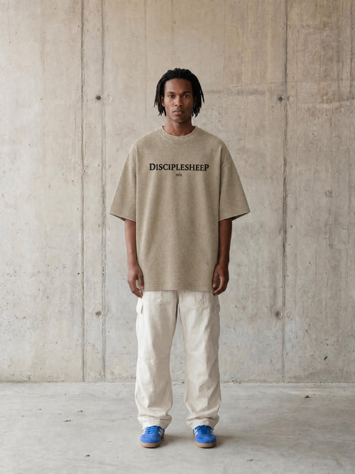 PS23 DisciplesheeP Mineral Wash Waffle Knit T-Shirt