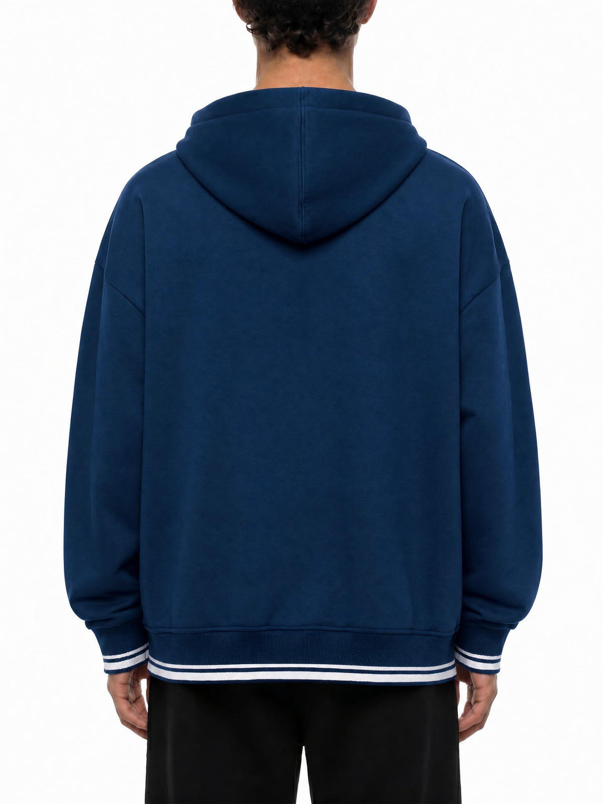 PS23 Hebrew Light Unisex Oversized Color Block Fleece Hoodie