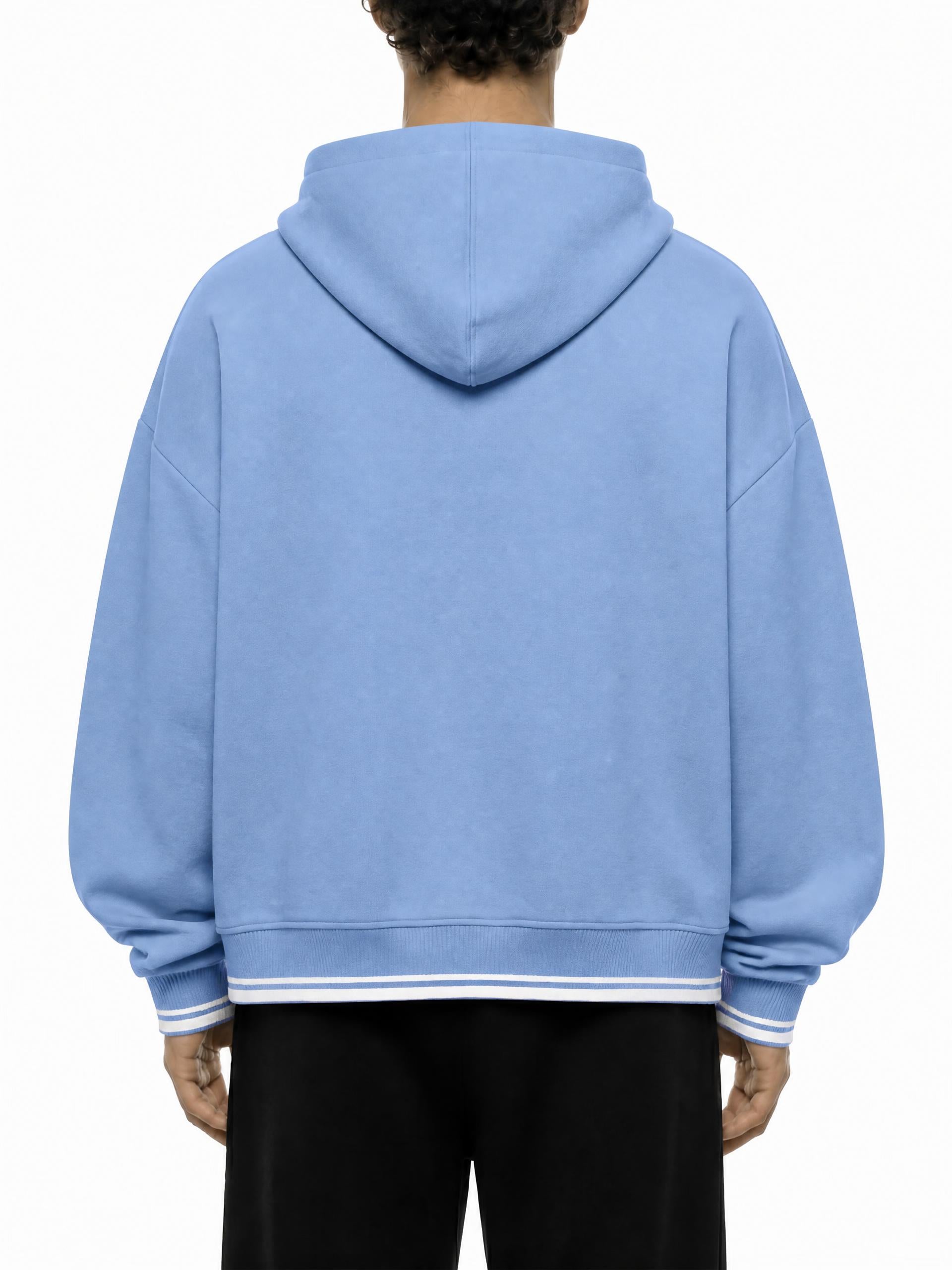 PS23 Hebrew Truth Unisex Oversized Color Block Fleece Hoodie