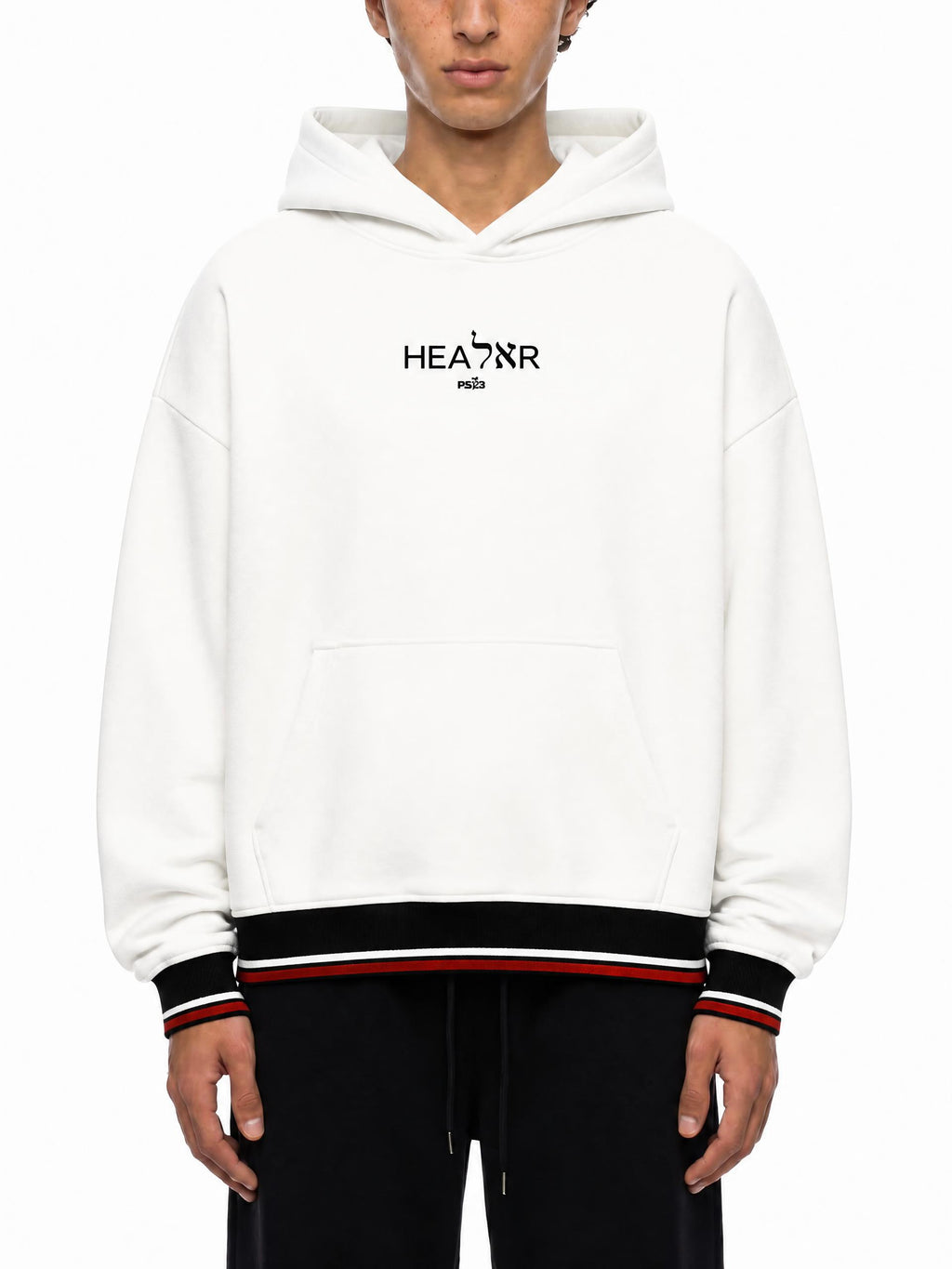 PS23 Bilingual Healer Unisex Oversized Color Block Fleece Hoodie