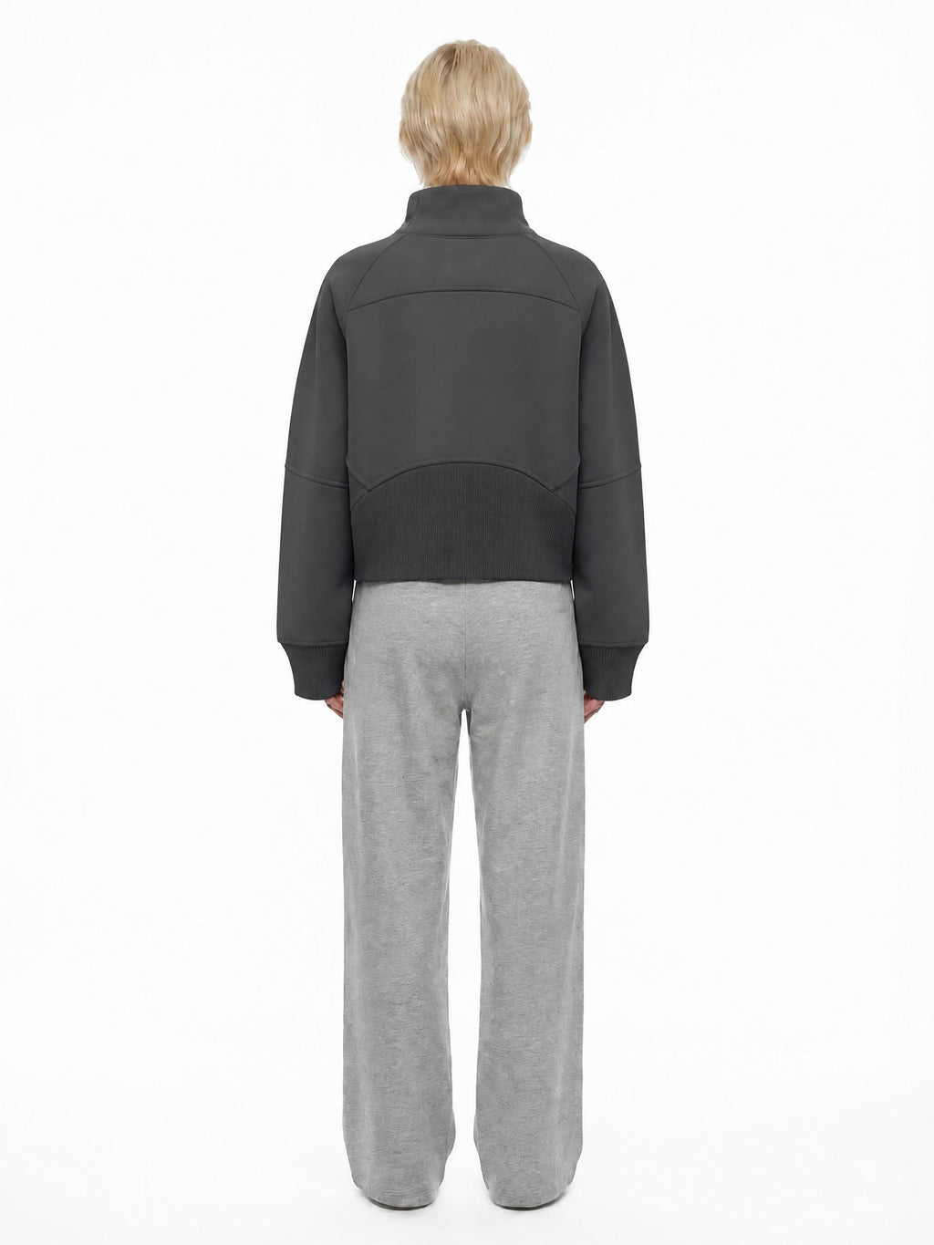 PS23 Hebrew Hope Women Cropped Half-Zip Sweatshirt