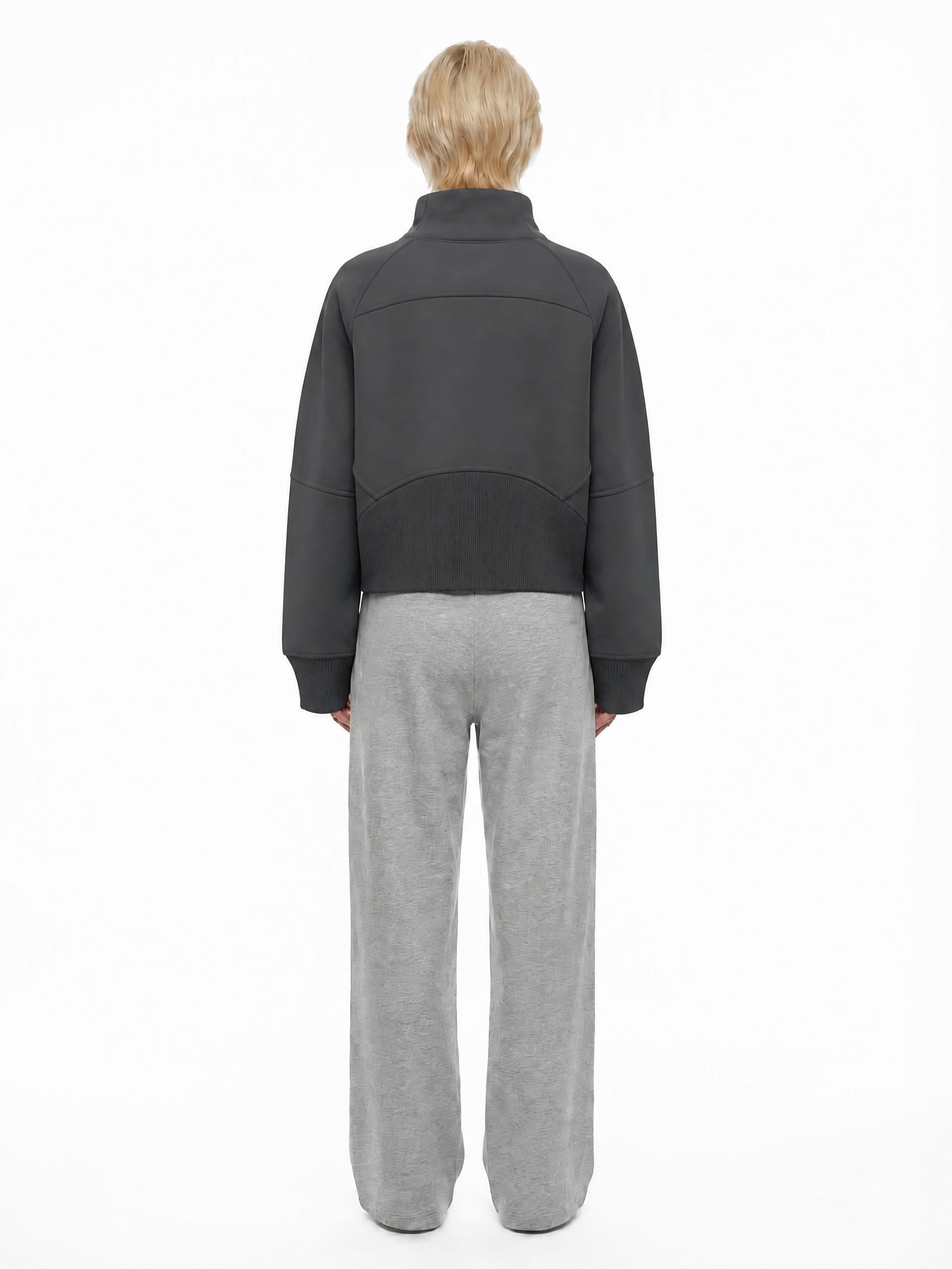 PS23 Hebrew Hope Women Cropped Half-Zip Sweatshirt
