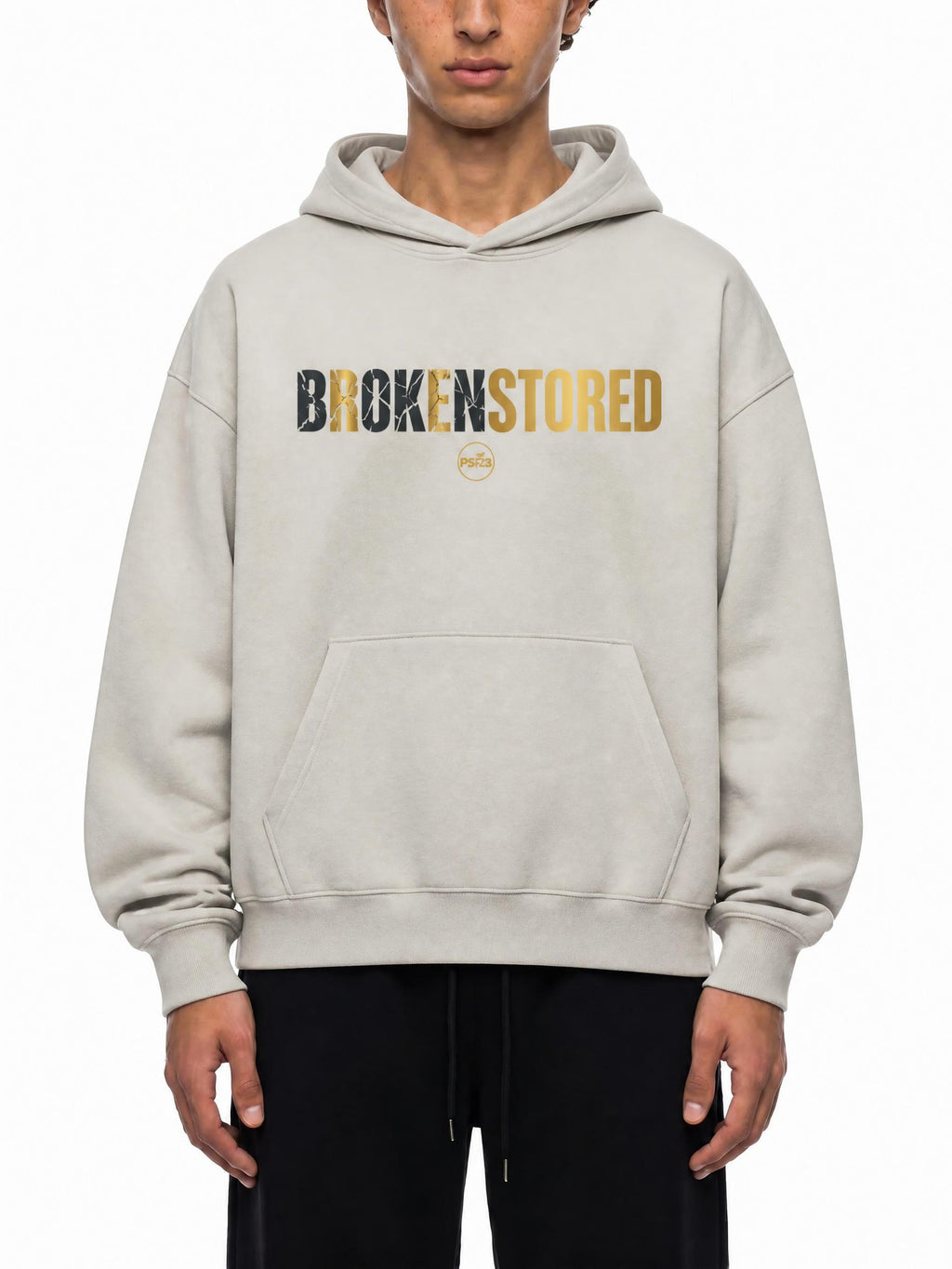 PS23 BROKENSTORED Essential Heavyweight Hoodie