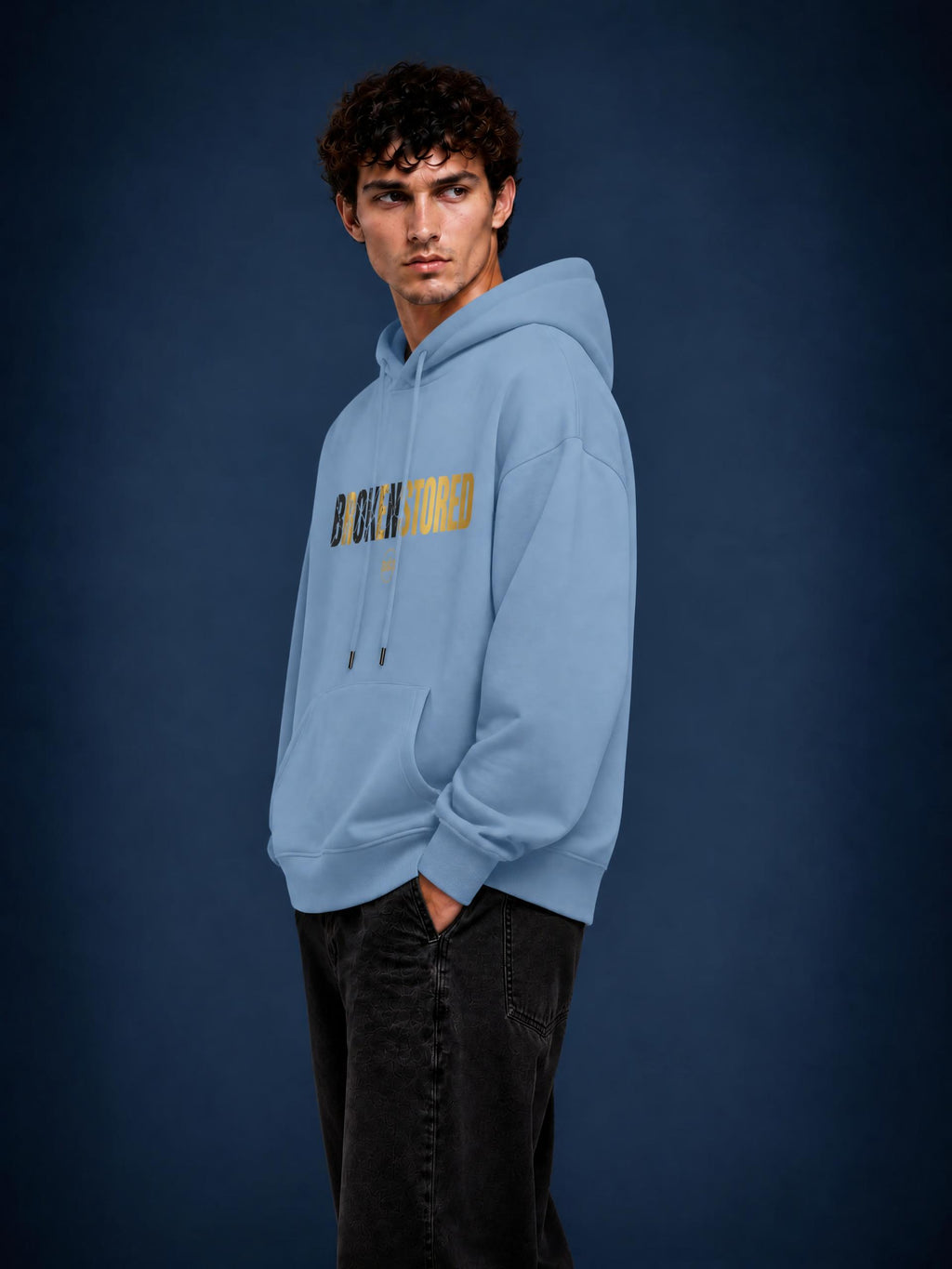 PS23 BROKENSTORED Streetwear Unisex Fleece Hoodie