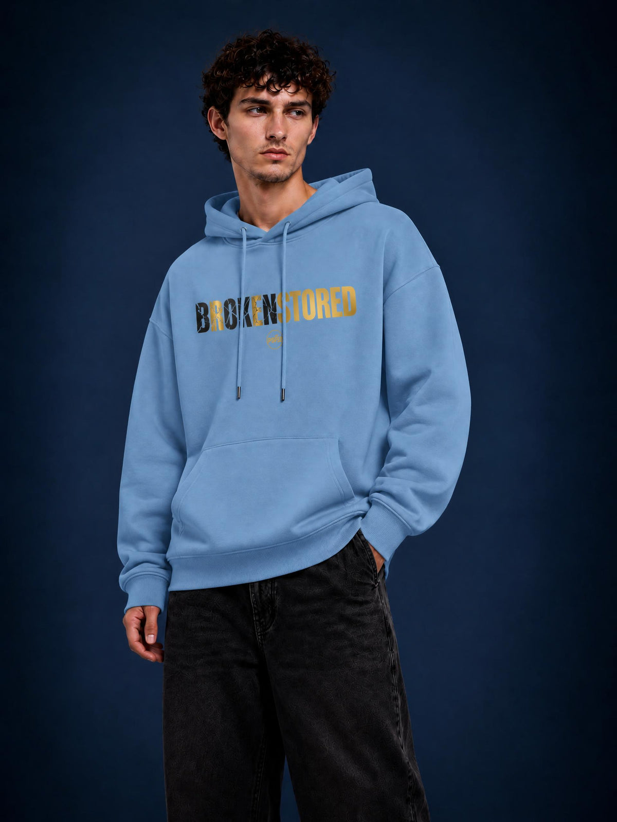 PS23 BROKENSTORED Streetwear Unisex Fleece Hoodie