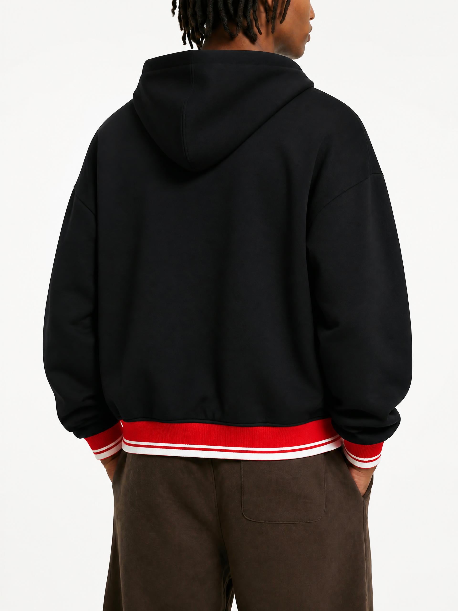 PS23 Bilingual Concept ABIDE Unisex Oversized Color Block Fleece Hoodie