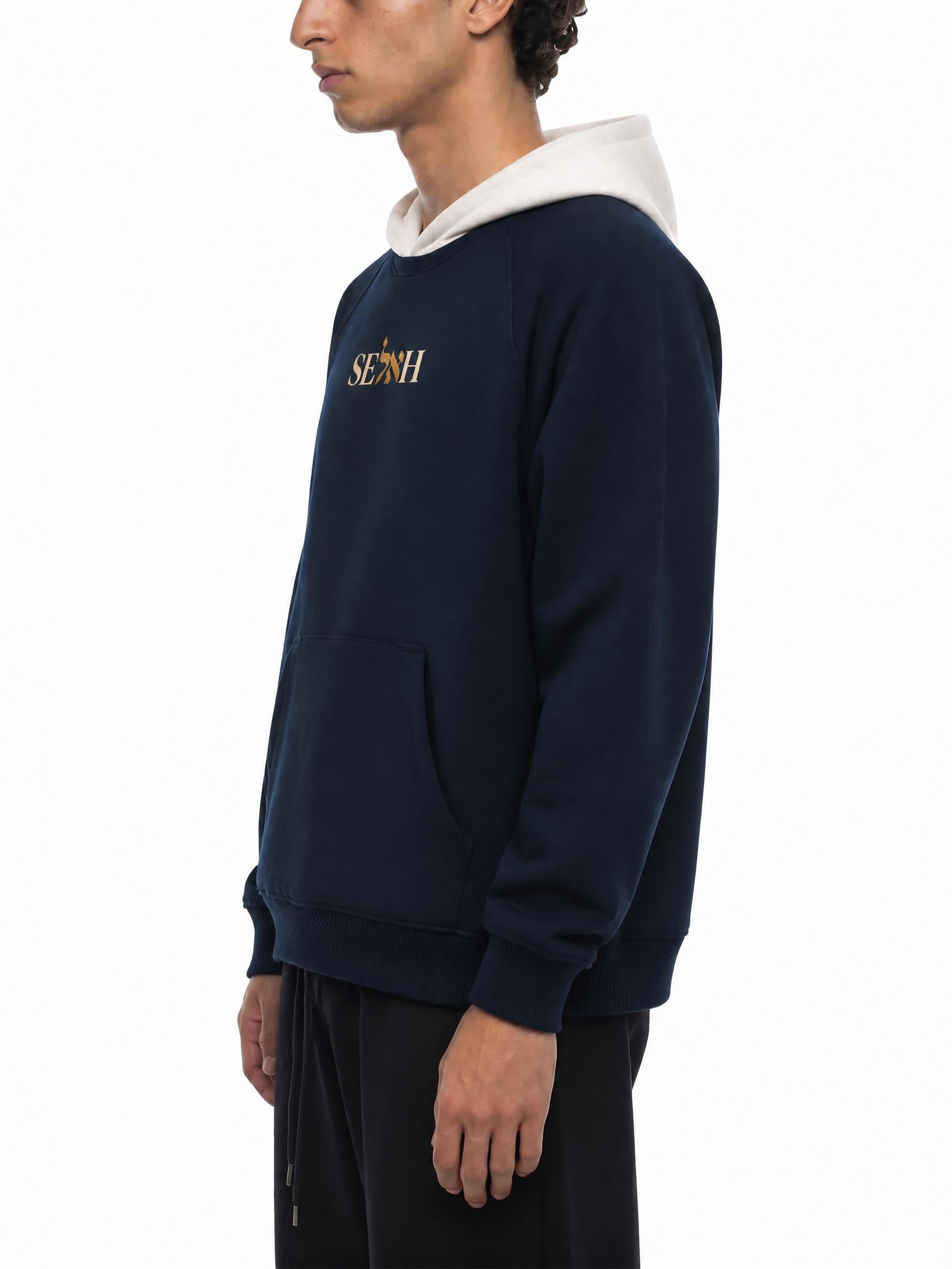 PS23 Bilingual Concept Selah Unisex Fleece Raglan Color Block Hoodie