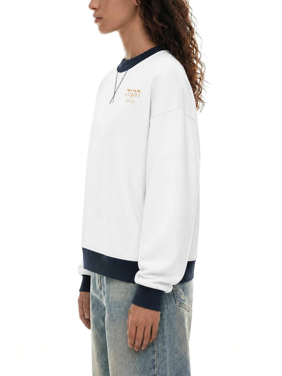 PS23 Hebrew Hope Women’s Mock Neck Crewneck Sweatshirt