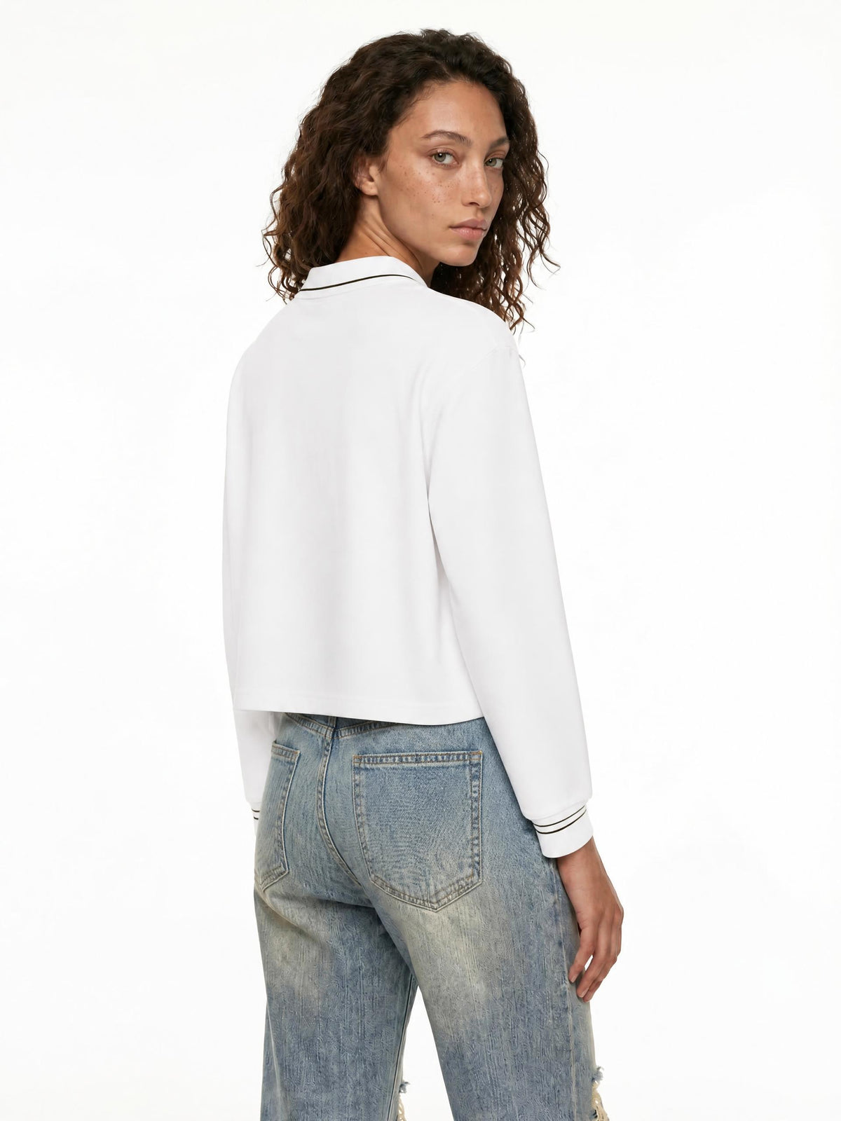 PS23 Hebrew Selah Women’s Crop Collared Sweatshirt