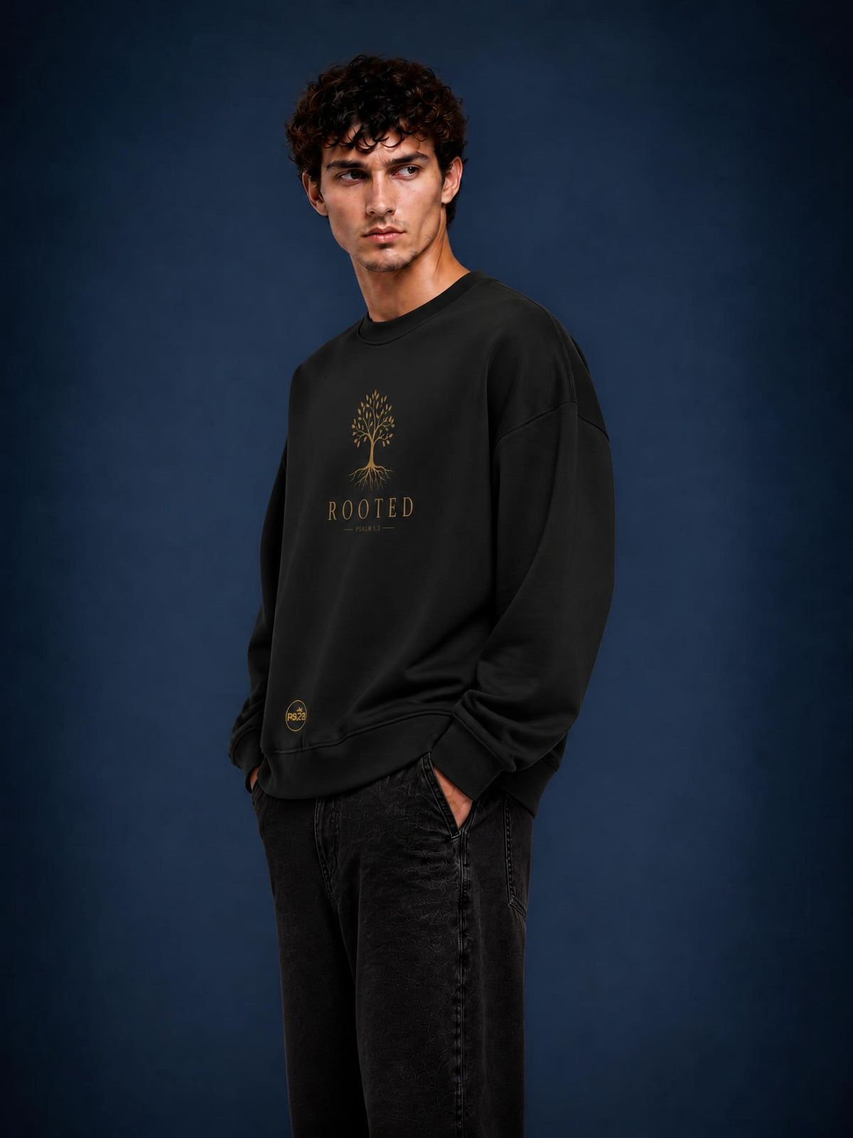 PS23 Rooted Psalm 1:3 Essential Heavyweight Crewneck Sweatshirt