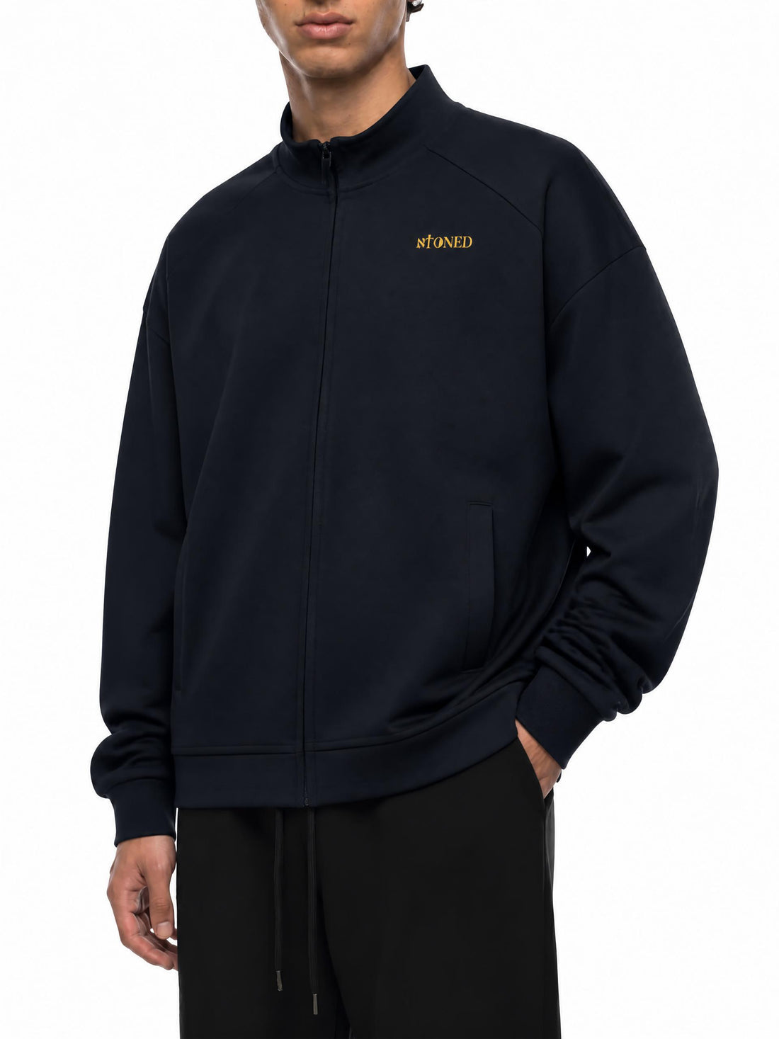 PS23 Bilingual Concept Atoned Unisex Stand Collar Track Jacket