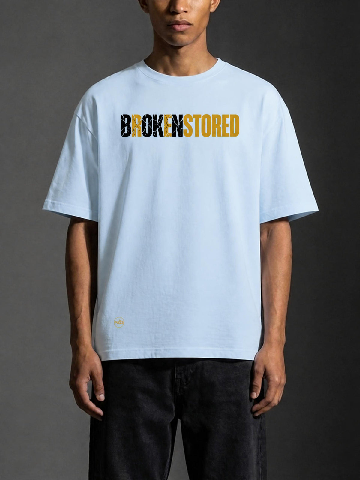 PS23 Brokenstored Heavyweight Drop Shoulder Cotton T-Shirt