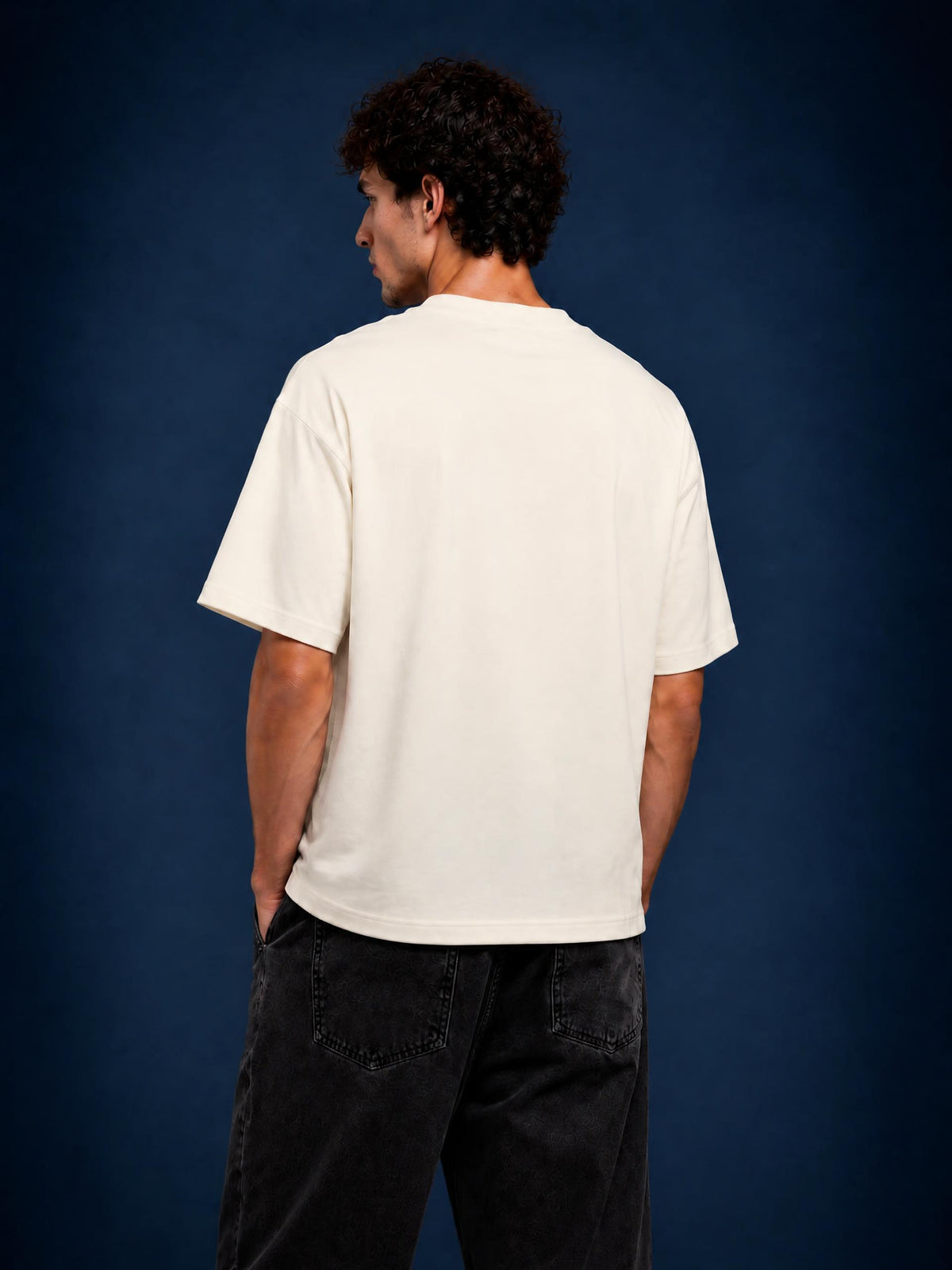 PS23 Brokenstored Gold Heavyweight Drop Shoulder Cotton T-Shirt