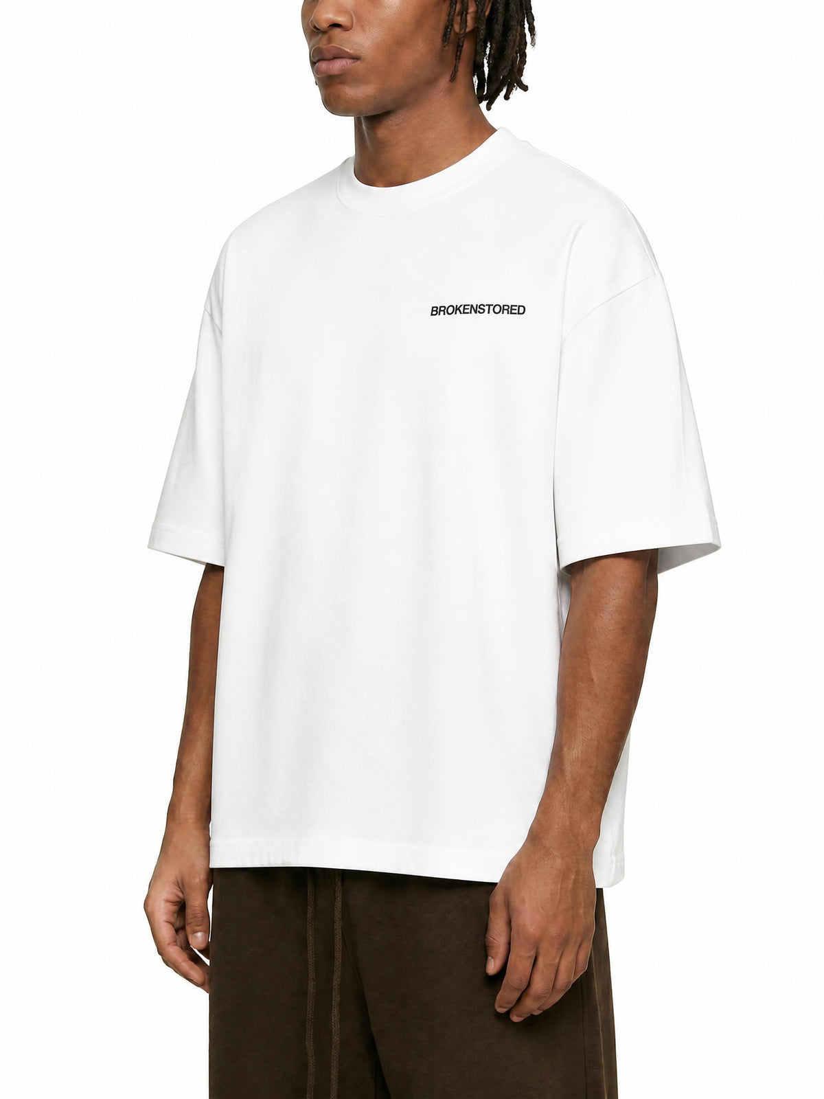 PS23 Embroidery Brokenstored Heavyweight Earth Tone T-Shirt
