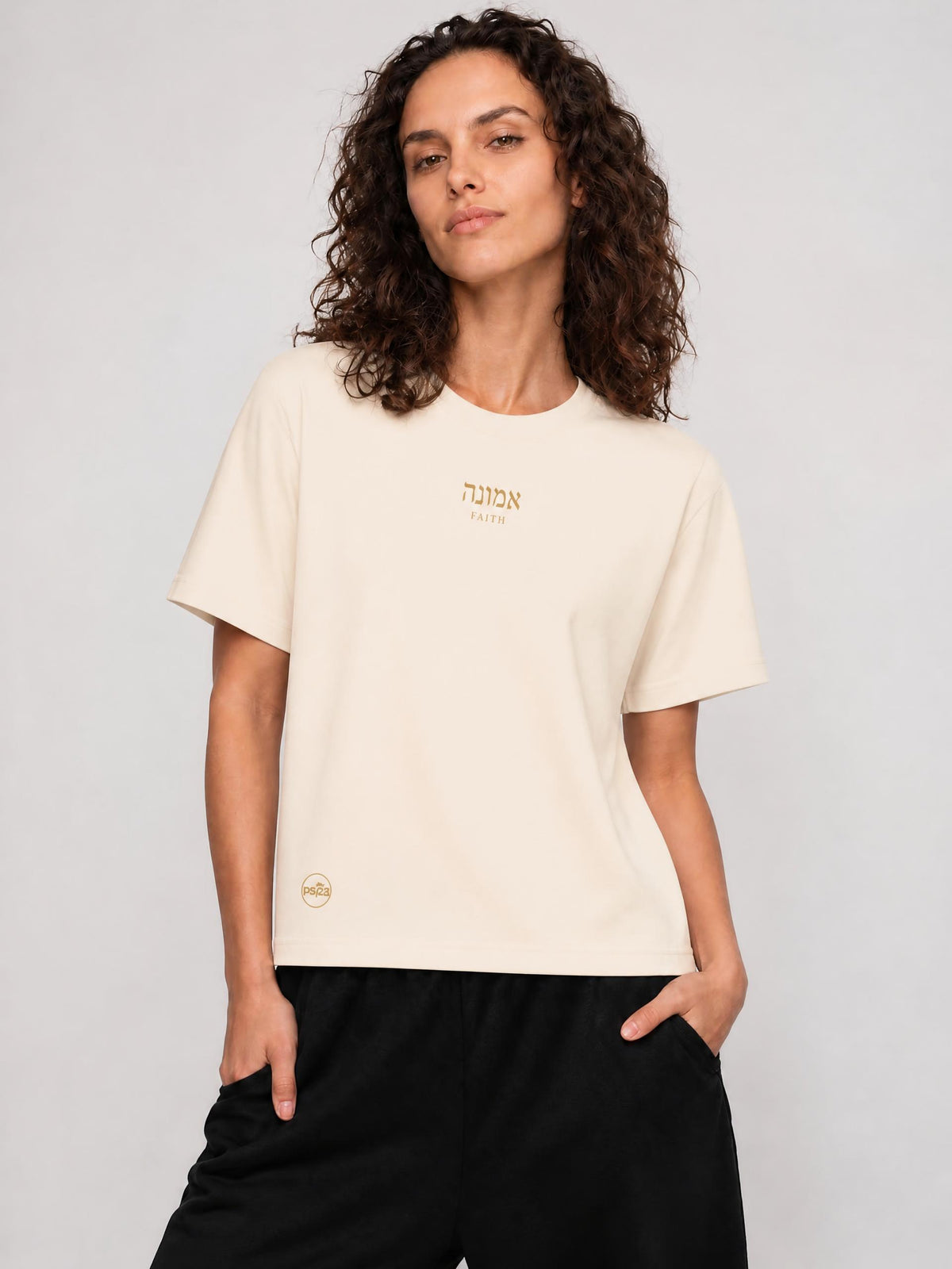 PS23 Hebrew Faith Women Sorona Crewneck T-Shirt