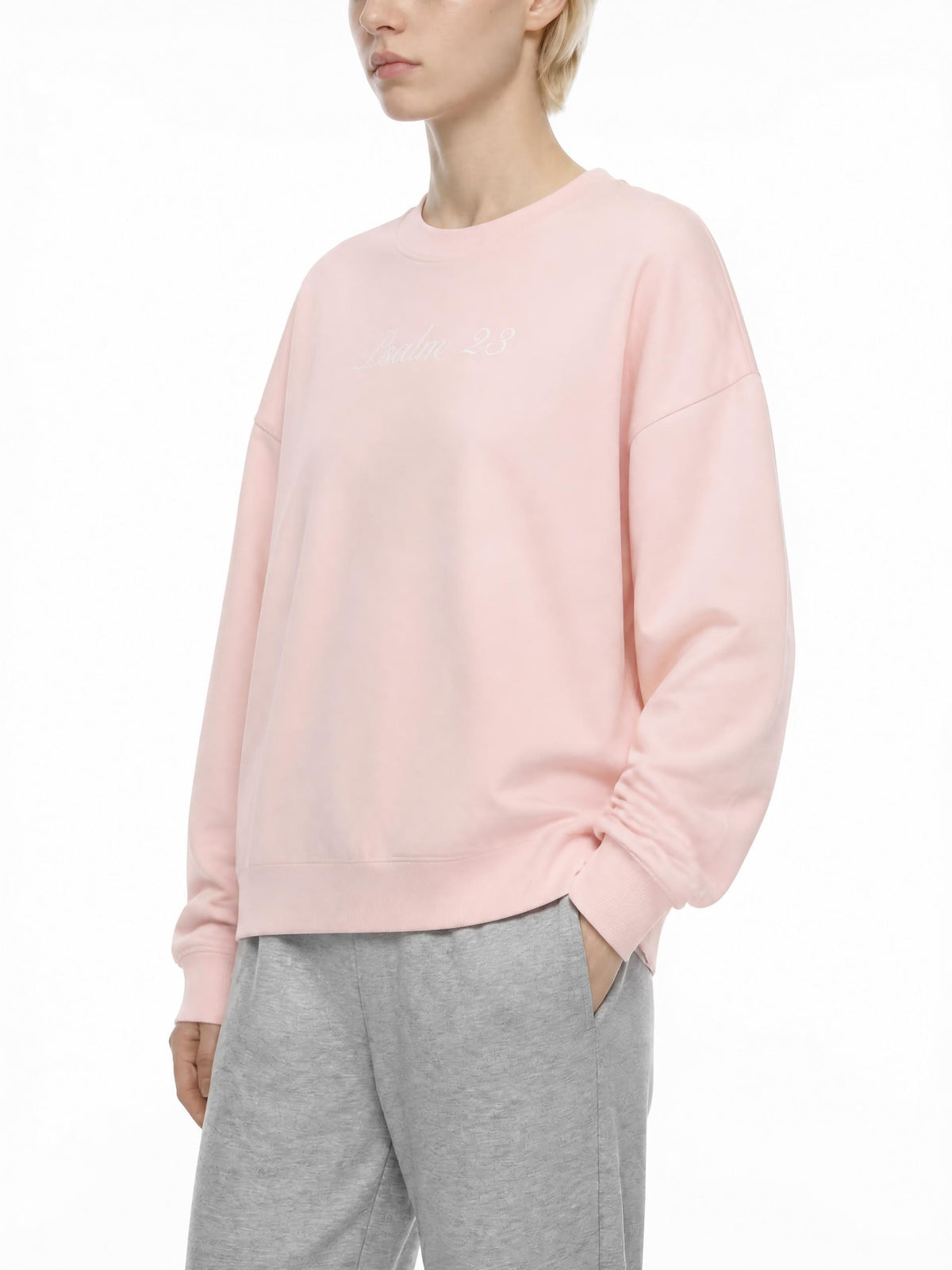 PS23 Embroidery Essential Crewneck Long-Sleeve T-Shirt