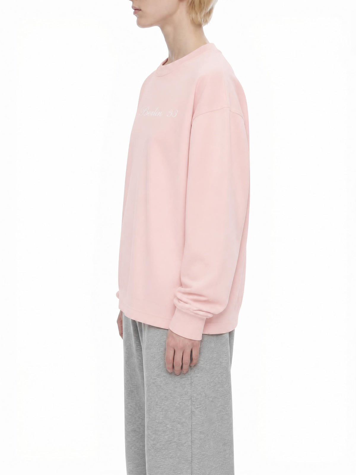 PS23 Embroidery Essential Crewneck Long-Sleeve T-Shirt