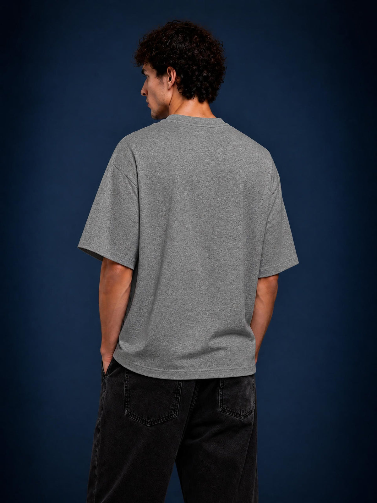 PS23 Hebrew God with us Unisex Oversized Drop Shoulder T-Shirt