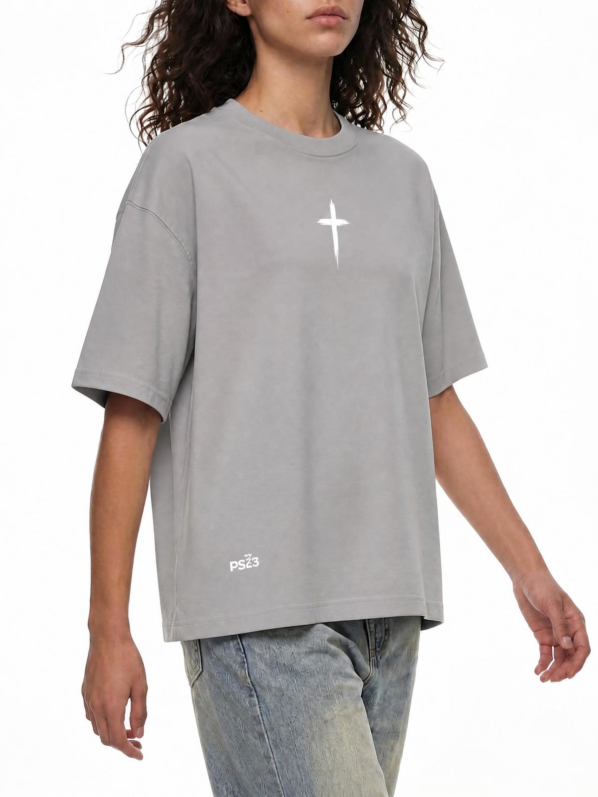 PS23 Cross Women’s Oversized Cotton T-Shirt