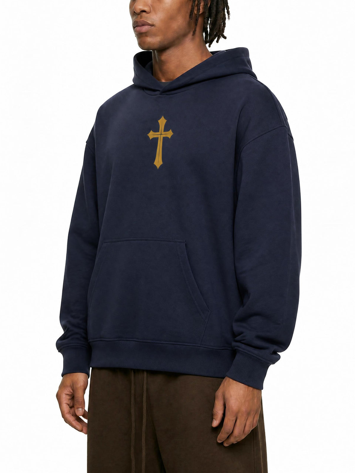 PS23 The Cross Boxy Heavyweight Drop-Shoulder Hoodie