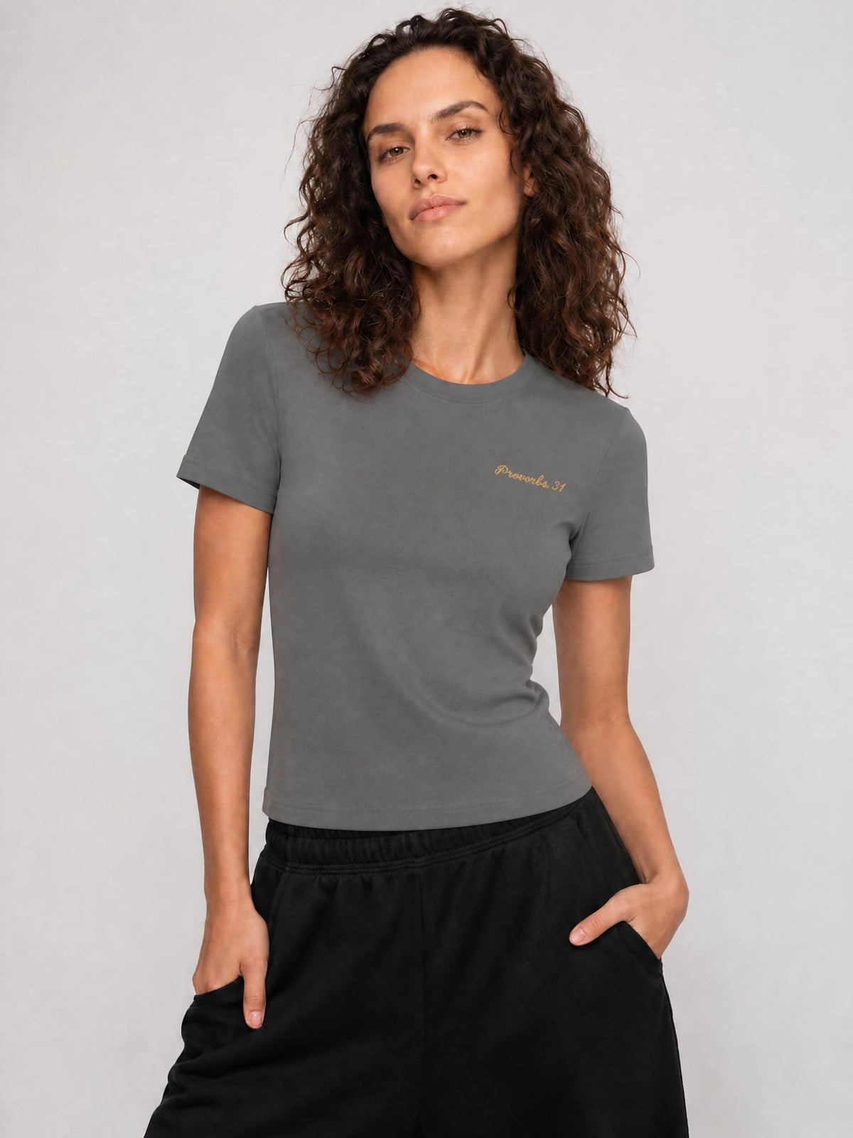 PS23 Embroidery Proverbs 31 Women’s Standard Shoulder T-Shirt