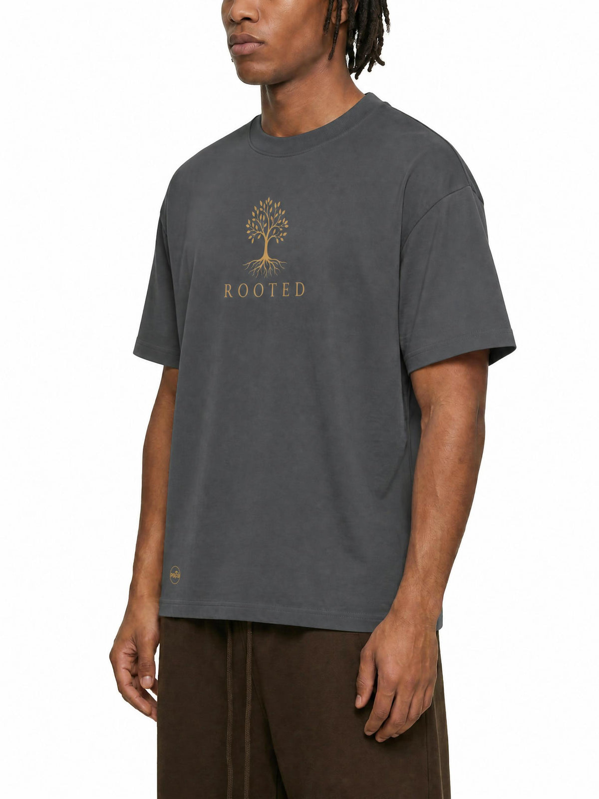 PS23 Rooted Drop Shoulder Cotton T-Shirt