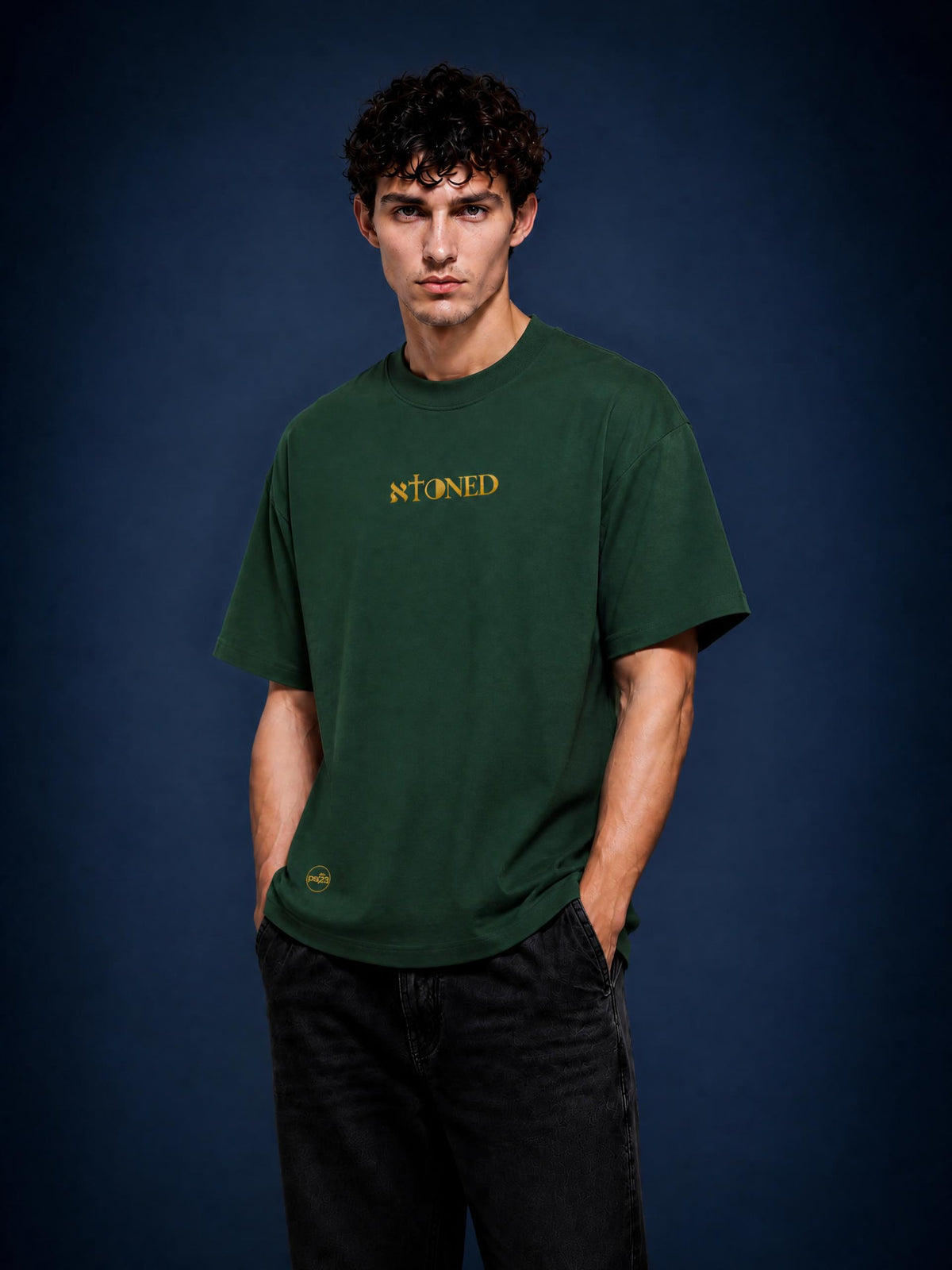 PS23 Bilingual Concept Atoned Heavyweight Boxy Oversized T-Shirt
