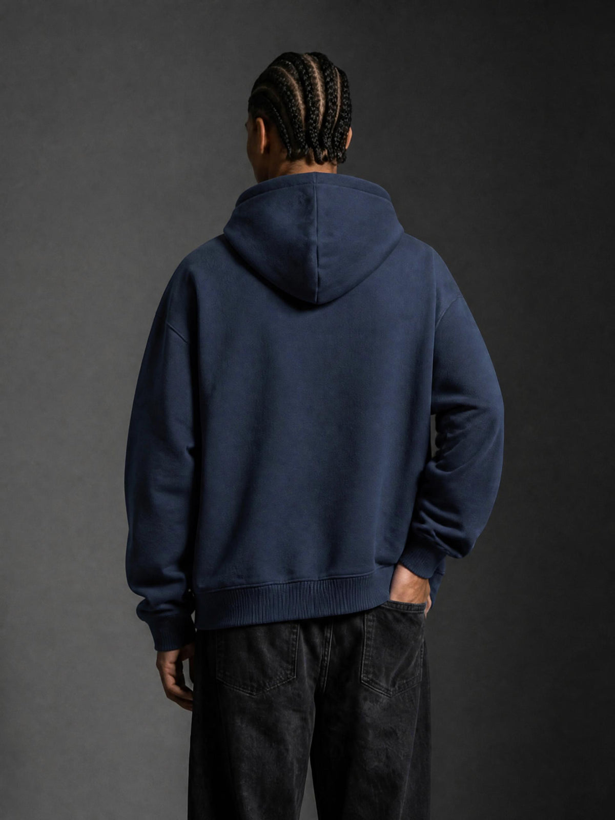 PS23 The Cross Oversized Fleece Boxy Hoodie
