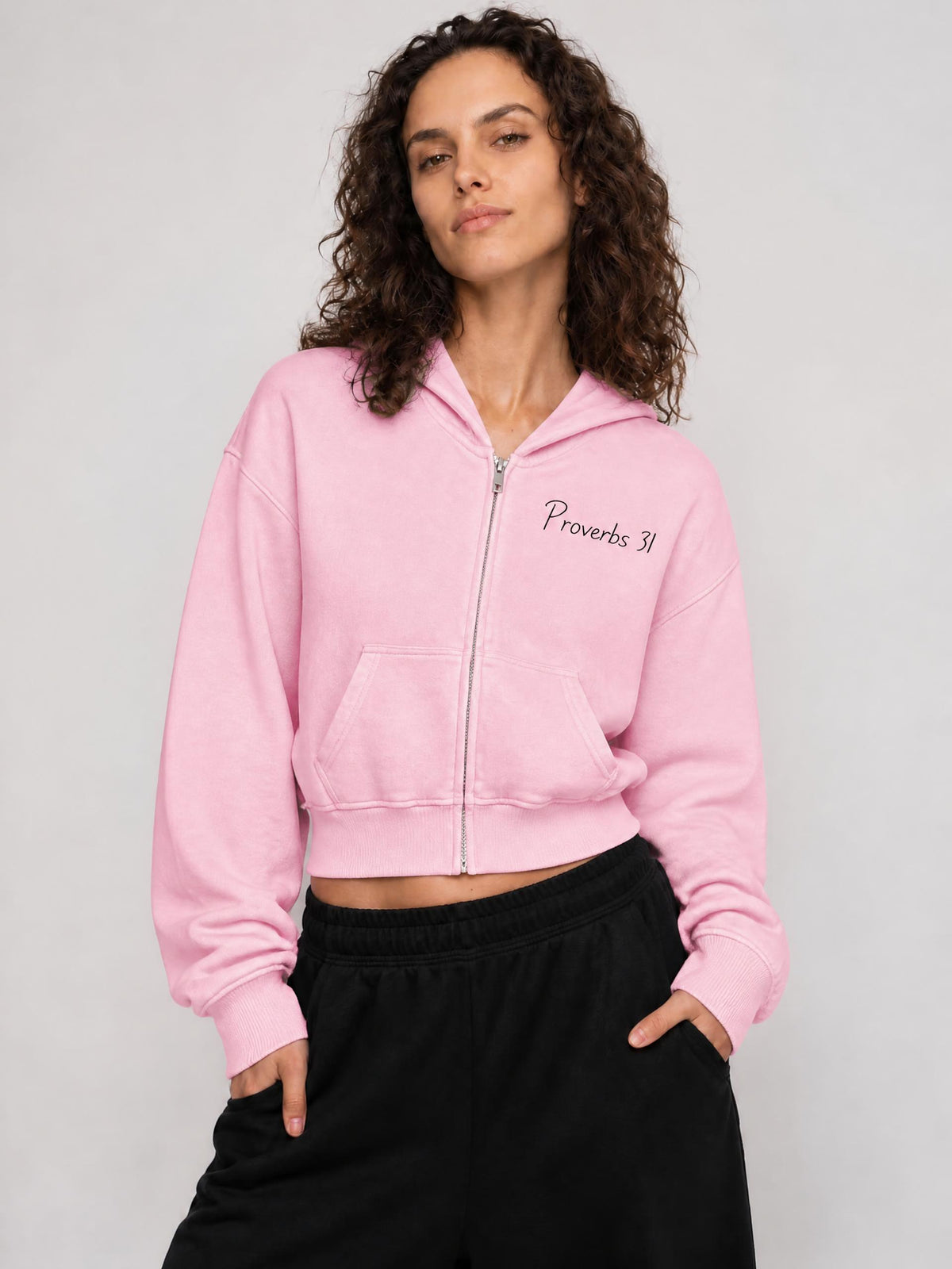 PS23 Proverbs 31 Women's Mineral Wash Full Zip Hoodie