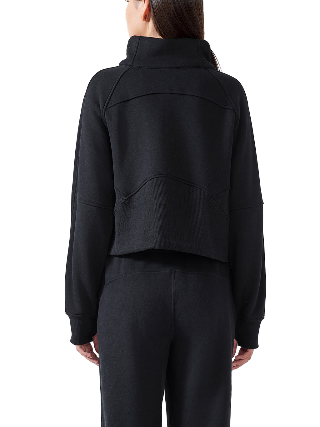 PS23 Women Hebrew Faith Cropped Half-Zip Sweatshirt