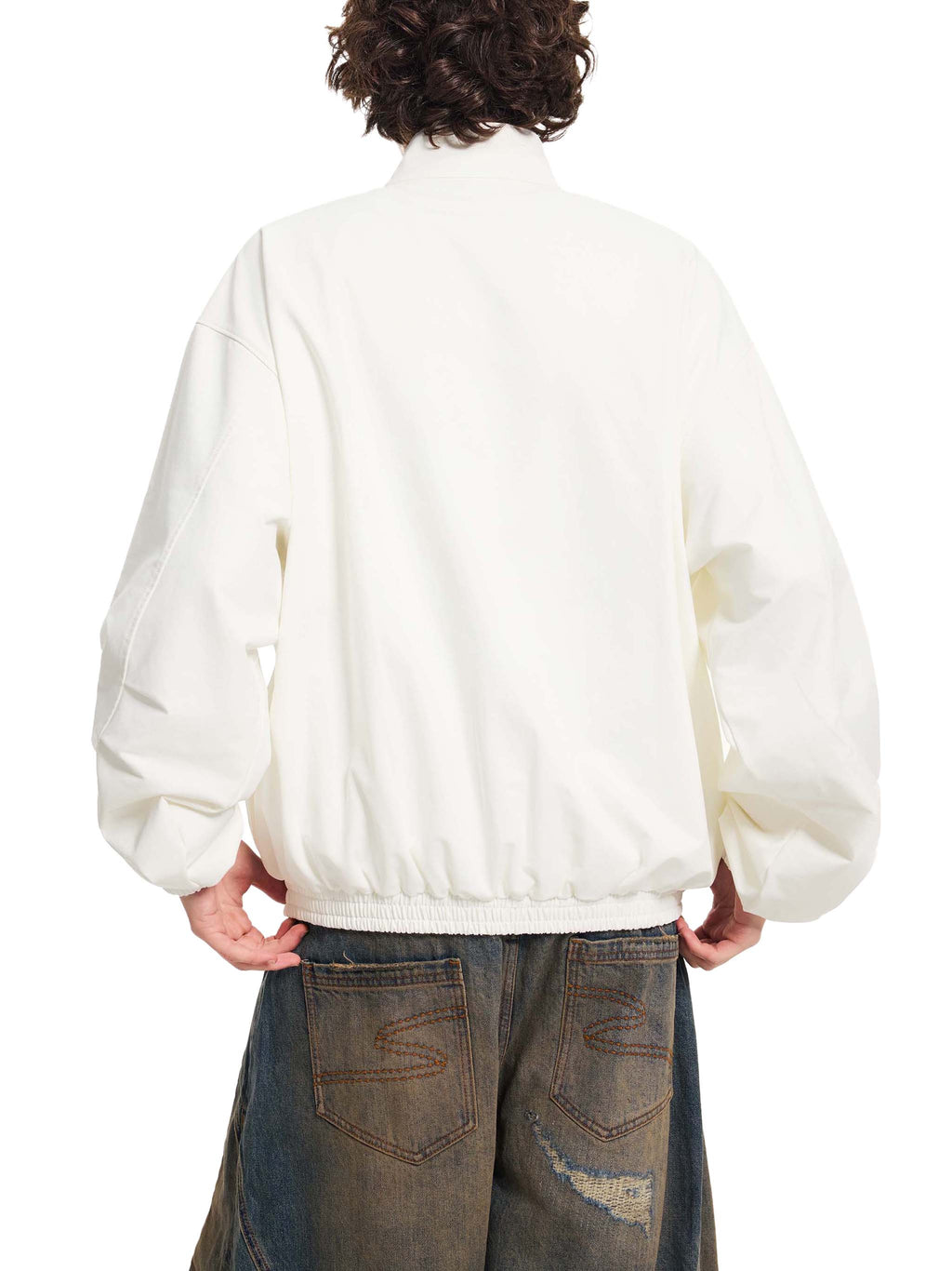 PS23 Hebrew Faith Stand Collar Bomber Jacket