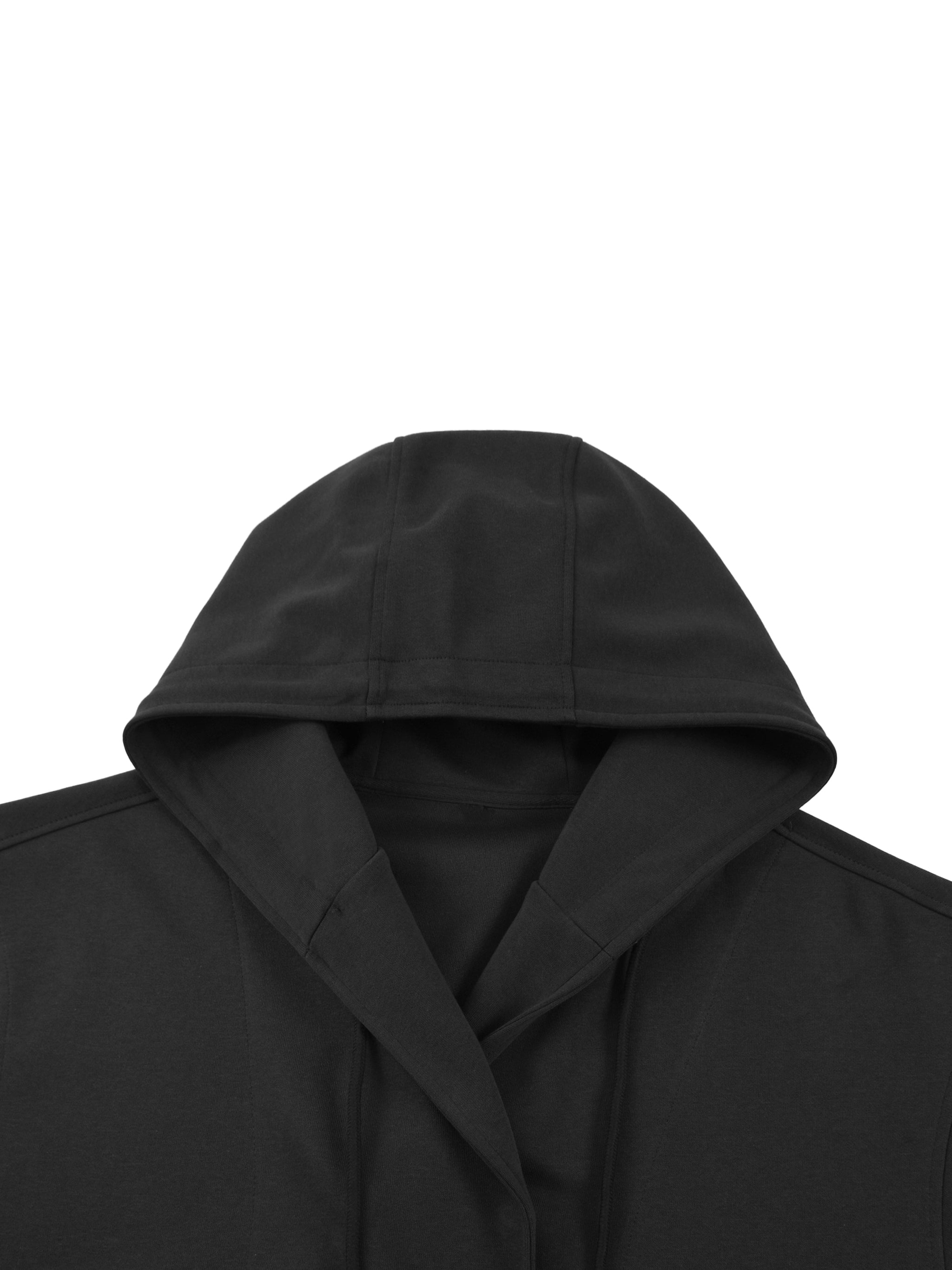 PS23 Hebrew I shall not want Boxy Button Placket Hoodie