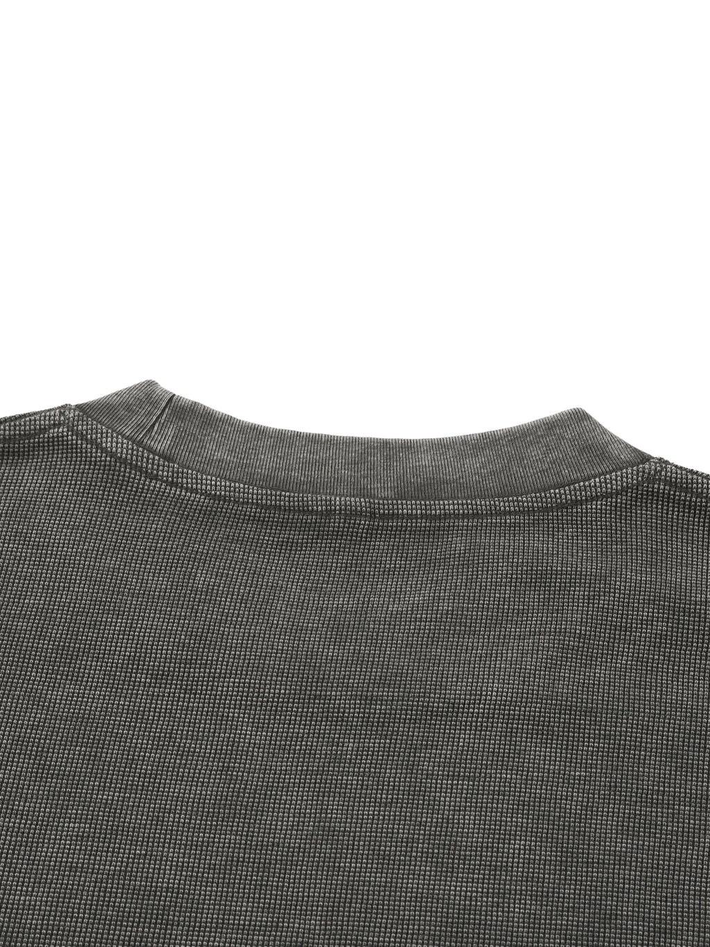 PS23 Bilingual eternal Mineral Wash Waffle Knit T-Shirt