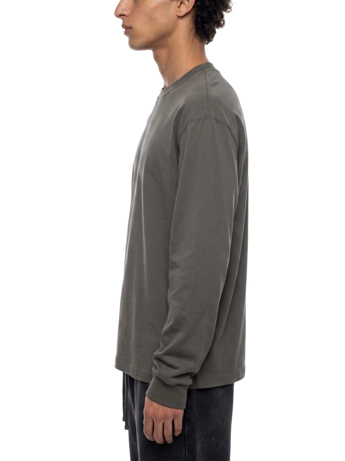 PS23 Embroidery Essential Crewneck Long-Sleeve T-Shirt